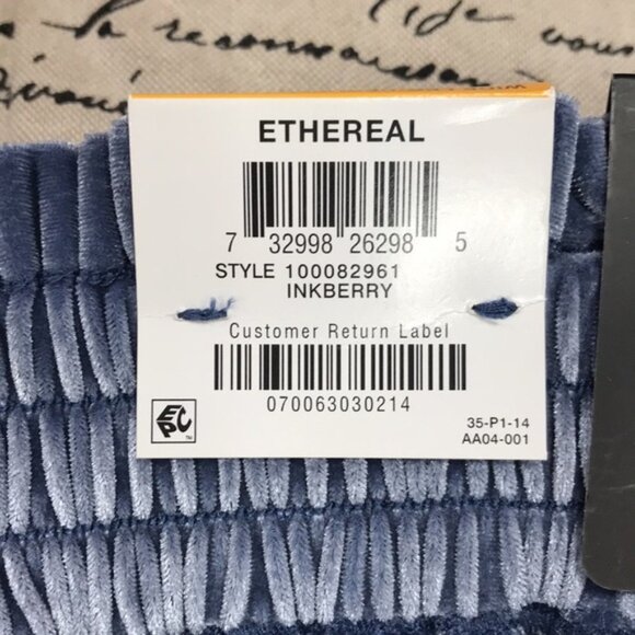 Inc Velvet Wide-Leg Paperbag Pants - Picture 3 of 7